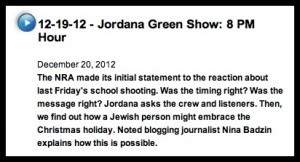 Click anywhere in the box above to hear the interview. 